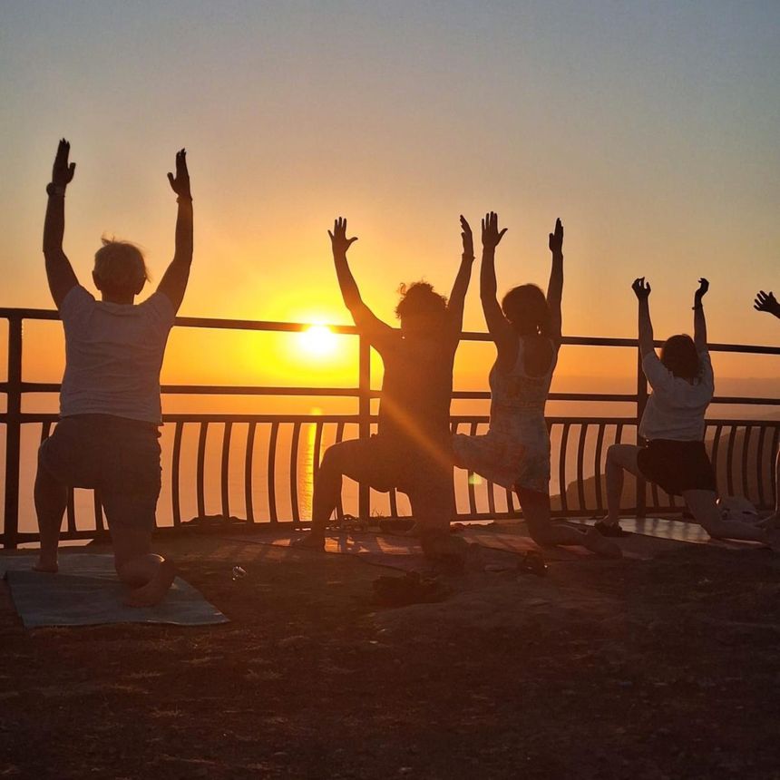 Jóga a pilates u moře