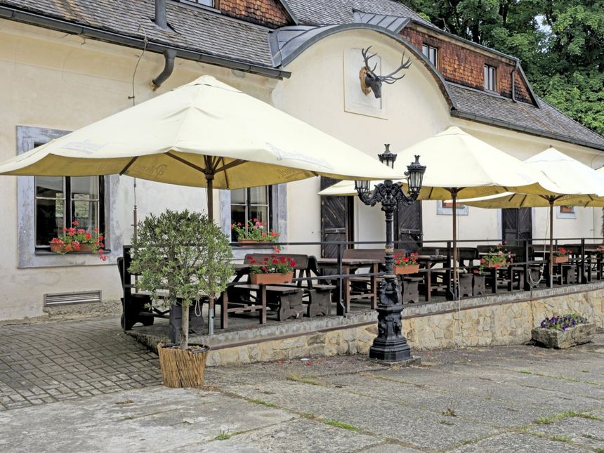 venkovní terasa s posezením